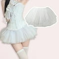 thumbnail image 6 of Multilayered Tulle Crinoline Petticoat for Women Girls Tutus Skirts Elastic Waist Underskirt Half Slips for Under Dress, 6 of 8