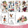 thumbnail image 2 of 44 PCS For Studio Ghibli Theme Wall Stickers Anime – Cartoon Character Totoro PVC Removable DIY Wall Decals for Bedroom, Spirited Away, Living, Playroom Decor, 9.84x17.72 Inch, 4 Sheets Set, 2 of 5