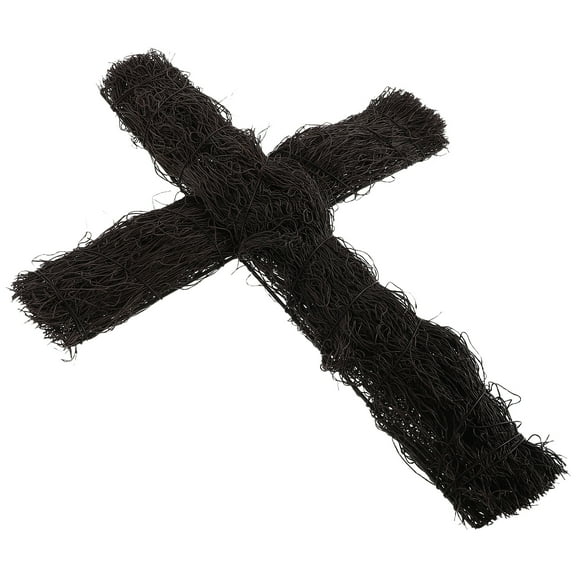 3Pcs Woven Rattan Cross For Diy Garden Decoration Easter Unfinished Cross Stake For Outdoor Garden Decor For Easter Party Garden Layout