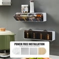 thumbnail image 4 of KYAIGUO Kitchen Spice Racks No-Punch Installation Wall-Mounted Drawer Type Spice Rack 11x3x4inch(Yellow), 4 of 8