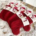 thumbnail image 7 of JLFNYA Christmas Stockings,Red White Knit Mini Christmas Stockings Hanging Ornaments Soft Xmas Stockings Plush Fireplace Hanging Stockings for Christmas Holiday Xmas Gift, 7 of 7