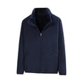 thumbnail image 6 of Men's Jacket Winter Sherpa Lined Warm Thick Trucker Cargo Coat with Pockets Navy S, 6 of 9