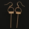 thumbnail image 2 of Joyería de pendientes colgantes de gota de círculo geométrico simple Jinwen Pendientes De La Manera, 2 of 8
