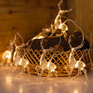 LED Animal Christmas String Lights - 33ft 100 Colorful Fairy Lights