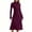 Red, variant on Beach Dresses for Women Round Neck Sweater Dress Long Sleeved Round Neck Dress Floral Vocation Beach Sundress