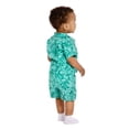 thumbnail image 5 of Wonder Nation Baby Boys Short Sleeve Printed Collared Button Top and Matching Shorts Set, Sizes 0/2M-24M, 5 of 7