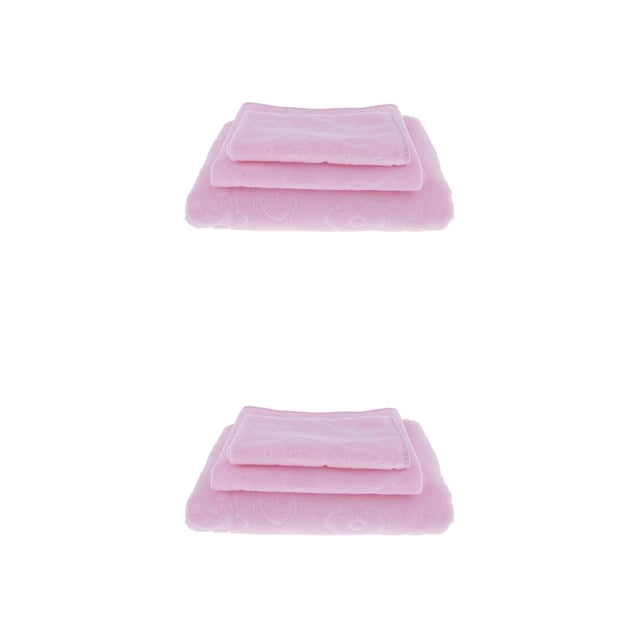 Juego de Toallas de Baño Billuyoard Toalla de Baño Súper Toalla de Mano y Toallita Rosa Claro