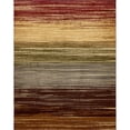 thumbnail image 1 of Unique Loom Barista Abstract Stripes Area Rug 9' x 12' Rectangular Beige/Brown, 1 of 2