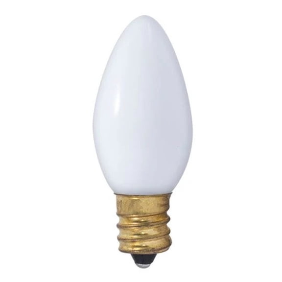GoodBulb 7W C9 Incandescent Clear Light Bulb Intermediate E17 Base 120V Dimmable Warm White 2 Pack