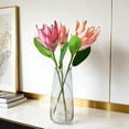 thumbnail image 3 of bestolf Artificial King Protea Flowers Lifelike Tropical Floral Arrangements Faux Protea Cynaroide with Stem for Wedding Centerpiece Home Office Table Decor, 3 of 8