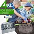 thumbnail image 5 of LC-dolida  Soil Blocker, 4 Grids Handheld Soil Maker with Seedling Hole Tool Set, Heavy Duty Comfortable Handle for Block Seed Starting transplanting Germination, 5 of 9