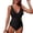 Black, variant on Womens One Piece Swimsuits V Neck Adjustable Drawstring Ruched Bathing Suit Swimwear 2026
