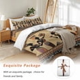thumbnail image 7 of African Women Bedding Duvet Cover Set Twin Size 4 Pieces Ethnic Style Traditional Vintage Bedding Set with Zipper Closure, 1 Comforter Cover 68x86 Inches 1 Flat Sheet & 2 Pillow Cases, 7 of 7
