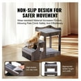 thumbnail image 5 of Pet Bunk Bed with Stairs & Storage, Dog Cat Window Perch, Multi-Level Sleeper Couch, Indoor Pet Platform Bed, Gray, 5 of 7
