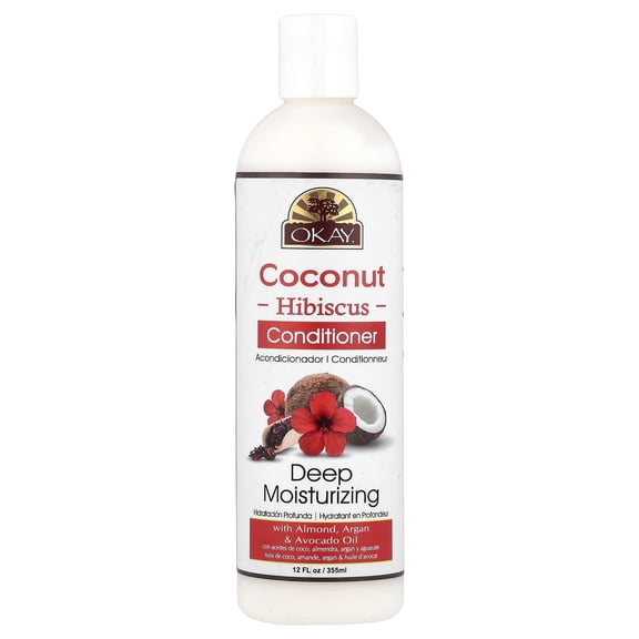 Okay Pure Naturals Conditioner, Coconut Hibiscus, 12 fl oz (355 ml)