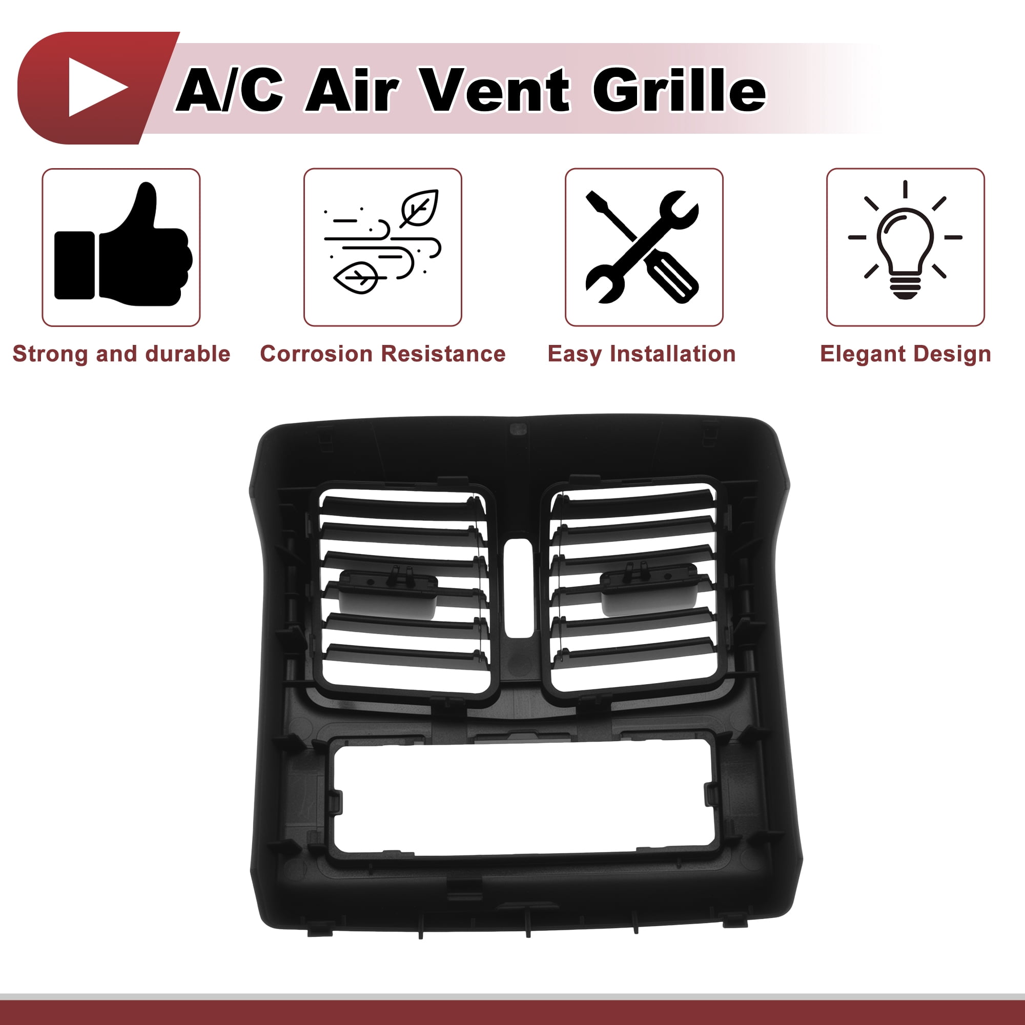 Unique Bargains Rear Air Vent Cover 2128300454 for mercedes E Class W212 Black