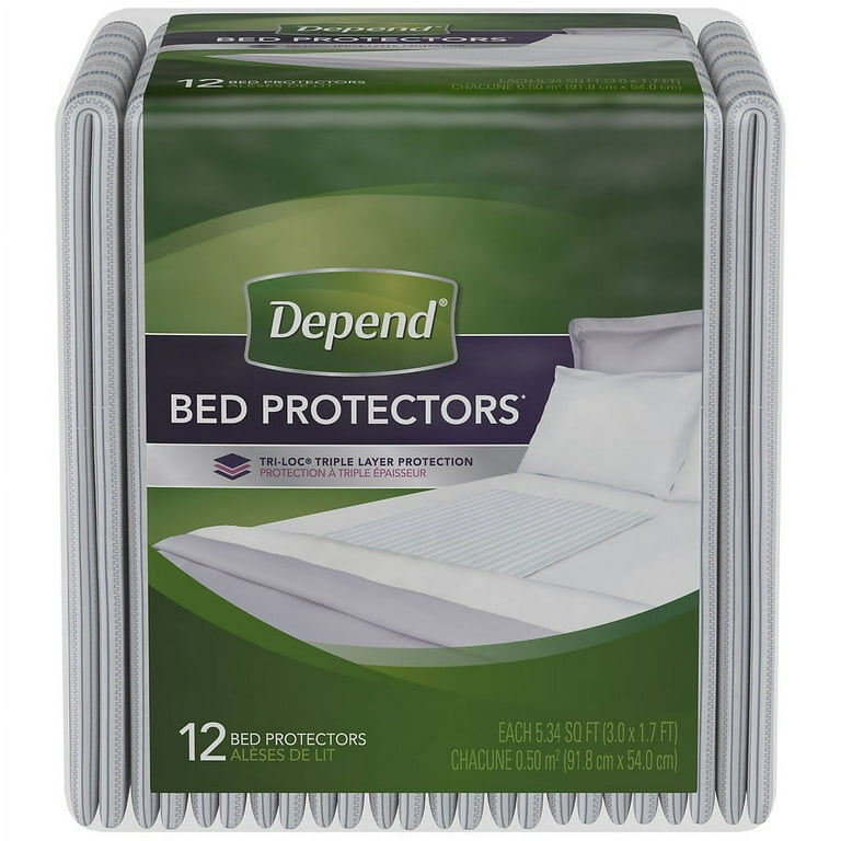 Depend Bed Pads for Incontinence, Overnight Absorbency 