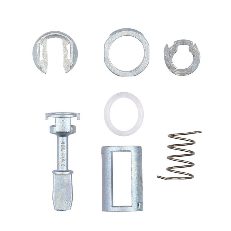 Podplug Door Lock Cylinder Barrel Repair Kit Set for VW MK4 Golf 4 Bora Front Right Left, Size: One size, Silver