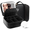 thumbnail image 1 of Bolsa de maquillaje de viaje MOMIRA con espejo iluminado impermeable, 1 of 8