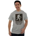 thumbnail image 4 of Warning Hike Your Own Risk Bigfoot Plus Size Crewneck Graphic Tee Shirt Brisco Brands 2X, 4 of 5