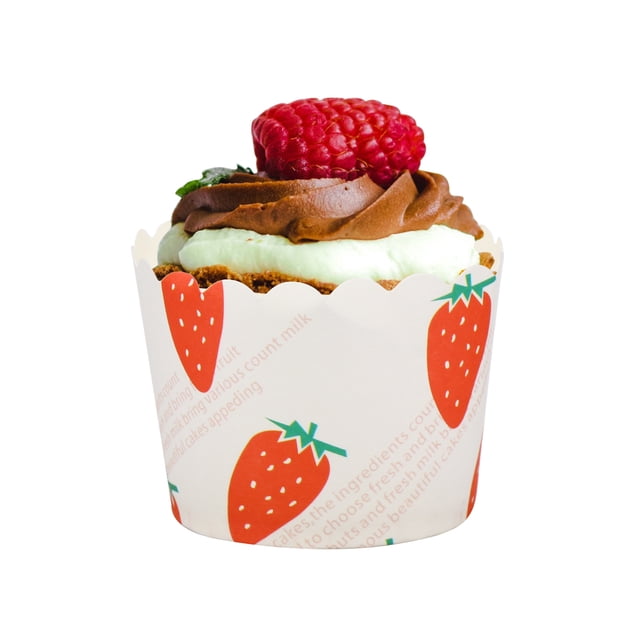 CRAFTHROU 150pcs Paper Baking Cups Multi Colored Round Heat Resistant for Baking