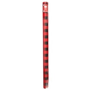 Red and Black Buffalo Plaid Christmas Gift Wrap Paper, 30" Wide, 160 Sq. ft., by Holiday Time