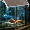 thumbnail image 5 of 40" x 32" Door Window Awning Exterior, Polycarbonate Cover Entry Door Outdoor Patio Awning Canopy, Front Door Overhang Awning for Sun Shutter, UV, Rain and Snow Protection, Hollow Sheet (Brown Board), 5 of 11