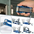thumbnail image 1 of LEEYNEER Folding Hex Wrench Metal Metric Allen Wrench set Hexagonal Screwdriver Hex Key, 1 of 8