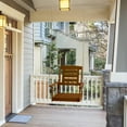 thumbnail image 5 of Furinno Tioman Hardwood Single Hanging Porch Swing with Chain, 5 of 5