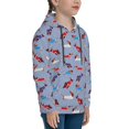 thumbnail image 3 of Kdxio winter Dachshund Pattern Boys Athletic Unisex Boys Girls Hoodie with Pocket Sweatshirts-Medium, 3 of 6
