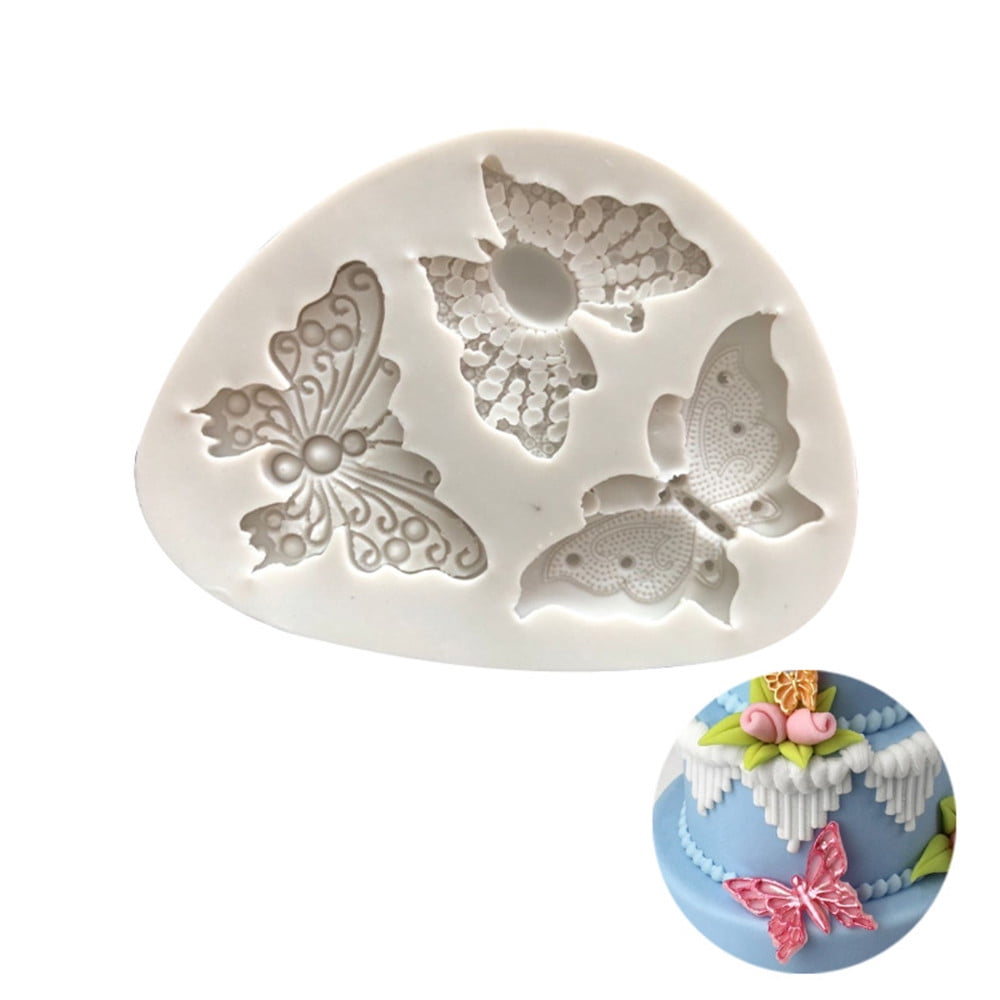 Details about   3D Butterfly Cake Decor Silicone Fondant Baking Mold  Chocolate Modle Tool US 