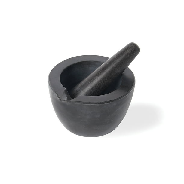 Marble Mortar and Pestle, Black