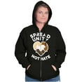 thumbnail image 4 of Spread Unity Not Hate Social Justice Zip Up Hoodie Men's Women's Brisco Brands S, 4 of 6