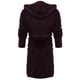 thumbnail image 4 of Batas Prolriy para mujer, bata de baño con capucha, ligera, suave y de felpa, larga, de franela, para dormir, bata de baño con capucha, larga y cálida, color morado, talla XL, 4 of 4