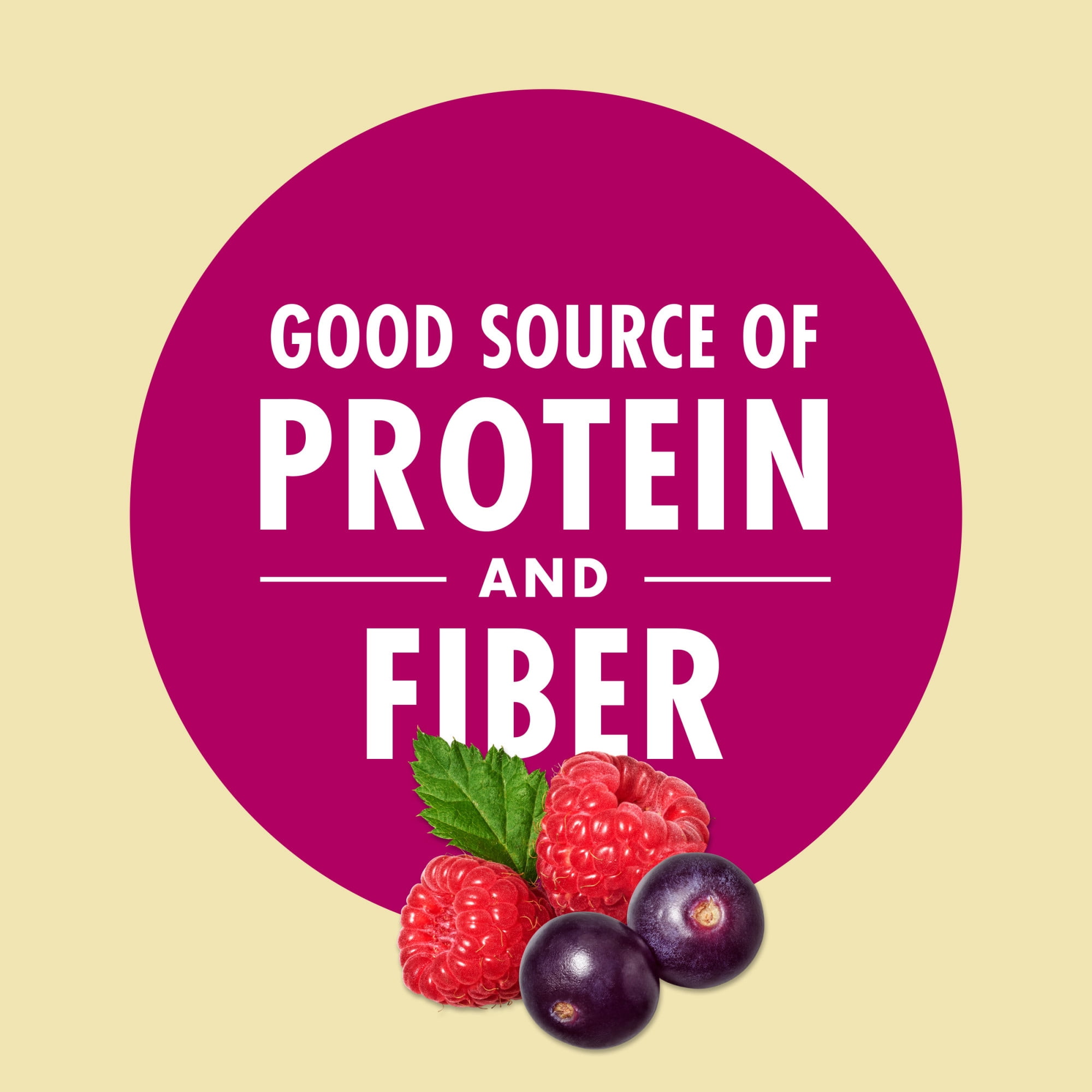 V8 +Protein, Plant-Based Protein Drink, Berry Acai, 11.5 Ounce Can, Pack of 4