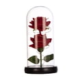thumbnail image 1 of Regalo de flor de rosa de cristal con luces, regalo del día de San Valentín para ella, decoración del día de San Valentín, lámpara de mesa flor de, 1 of 9