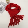thumbnail image 2 of TRUBKH Pashmina Wraps for Women Head Scarves for Women Silk Bandanas for Women Neck Scarves Scarf Shawl Poncho Shawls for Women Red One Size, 2 of 4