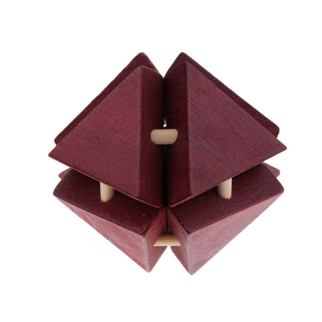 Juguete de Intelegencia Bloque de Construcción 3D Rompecabezas de Ingenio IQ Educativo para Adultos CUTICAT Juguete del rompecabezas de madera 3D
