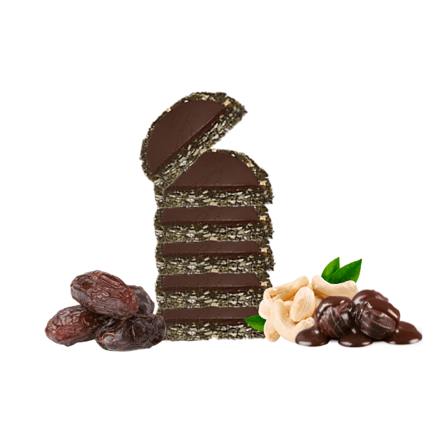 Gluten Free Vegan Protein Bar- Dried Fruit & Nut Snack-No Bake Cookie- Chocolate Covered