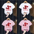thumbnail image 2 of Camiseta divertida de algodón con mariquita roja y números del 1 al 10 para niños, regalo de cumpleaños, ropa Harajuku para niños y niñas, camiseta de manga corta de verano para bebés, 2 of 5