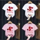 thumbnail image 2 of Camiseta divertida de algodón con mariquita roja y números del 1 al 10 para niños, regalo de cumpleaños, ropa Harajuku para niños y niñas, camiseta de manga corta de verano para bebés, 2 of 5
