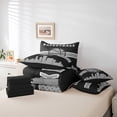 thumbnail image 4 of YST Sports Theme Bedding Set, 7-Piece, Basketball, Twin, Black Grey, Comforter Set, 4 of 4