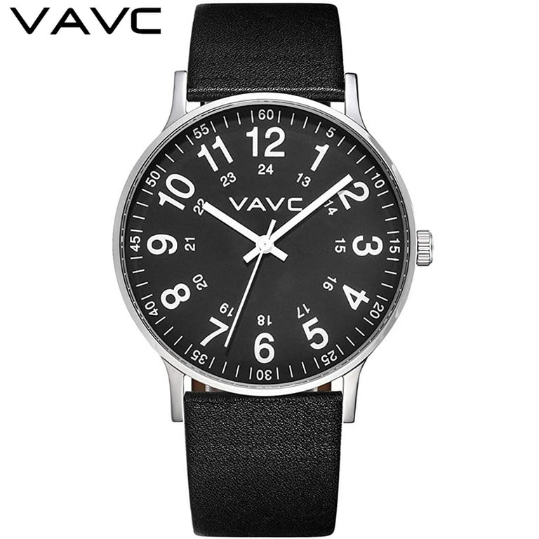 VAVC Nurse Watch for Medical Students Doctors Women with Second Hand and 24 Hour Easy to Read Watch