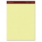 2Pc Ampad Gold Fibre Canary Quadrille Pad, 8 1/2 x 11 3/4, Canary, 50 Sheets
