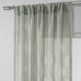thumbnail image 3 of Calais Tile Grey Patterned Linen Sheer Curtain (1 Panel), Calais Tile Grey, 50W X 84L, 3 of 8