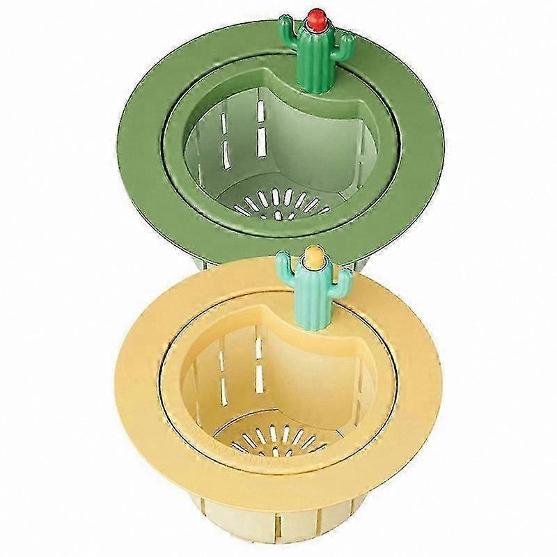 2-Pack Cactus Sink Filter with Wide Spacer and Auto-Dumping Basket for ...