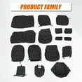thumbnail image 6 of For 2014-2018 Chevy Silverado Crew Cab LT KATZKIN Style Black Seat Covers 15 16 17, 6 of 10