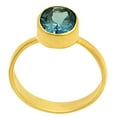 thumbnail image 3 of 18K Gold Over Brass London Blue Topaz Ring s.7 Jewelry RM-1001 TGR1032_B_7, 3 of 6