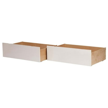Atlantic Furniture Urban Twin Full Bed Drawer in White (Set of 2)