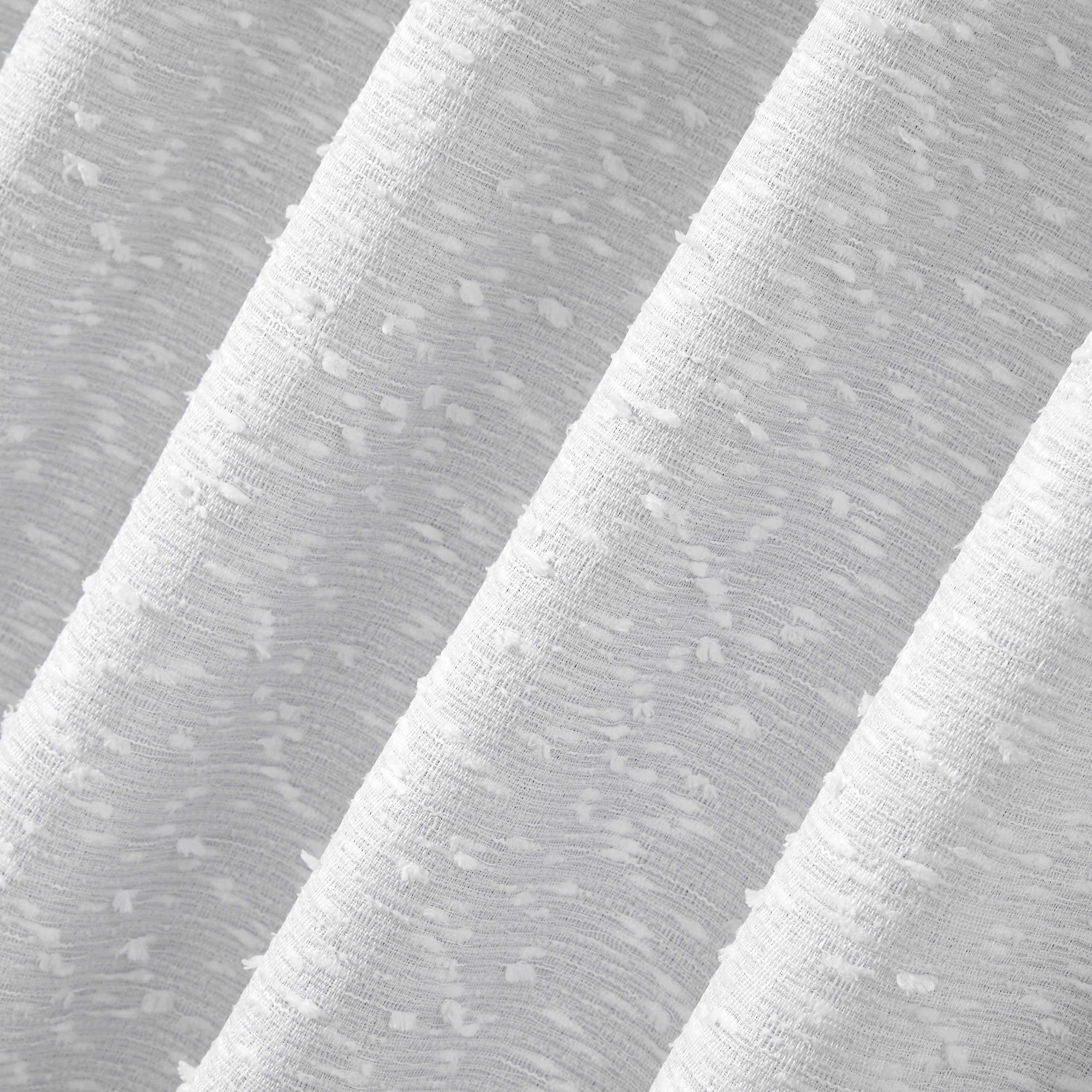 Better Homes & Gardens Boucle Blackout Curtain Panel, 1-Piece, White, 50"W x 84"L
